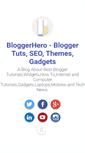 Mobile Screenshot of bloggerhero.com