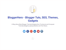 Tablet Screenshot of bloggerhero.com